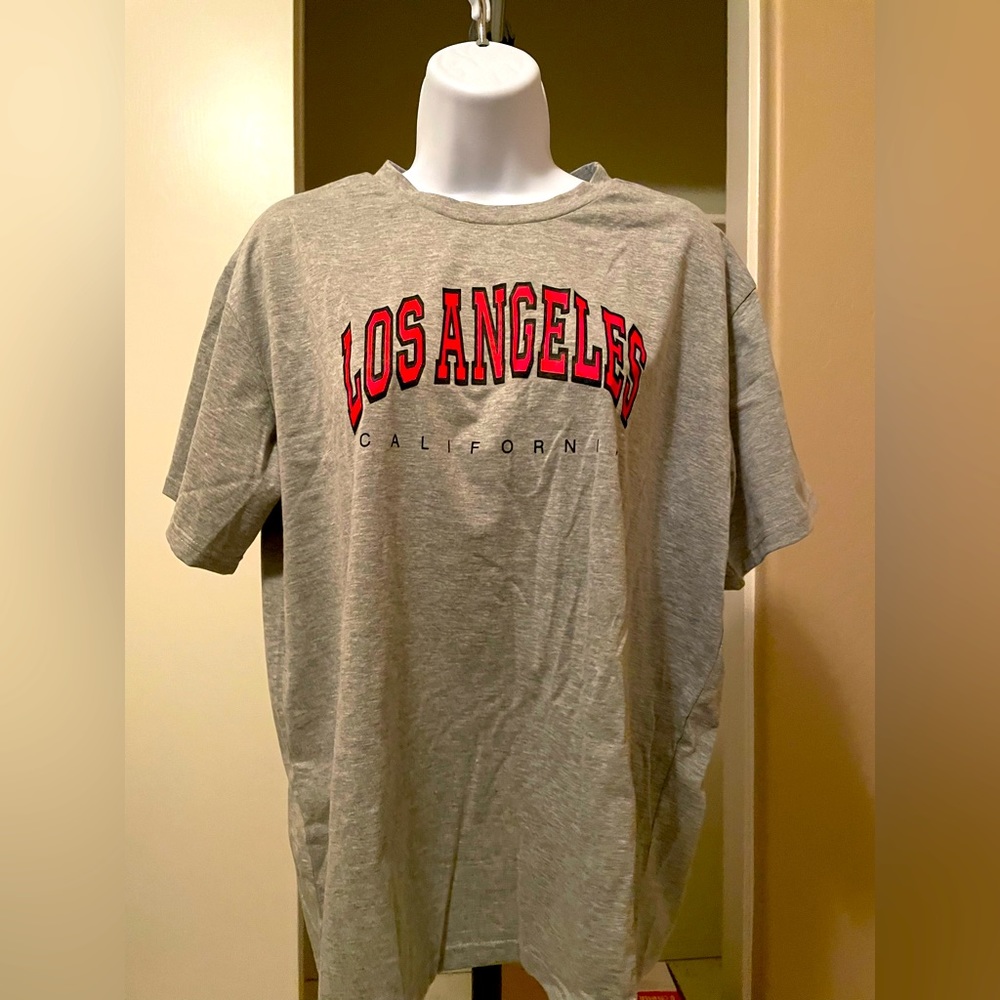 New grey Los Angeles California tshirt from Shein sz large